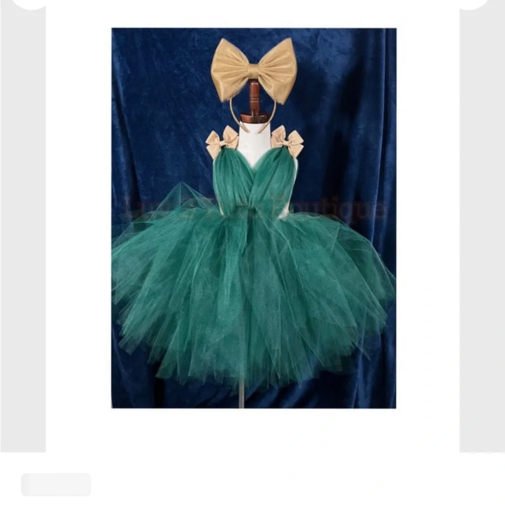 Toddler girl Christmas tulle dress - Picture 5 of 5